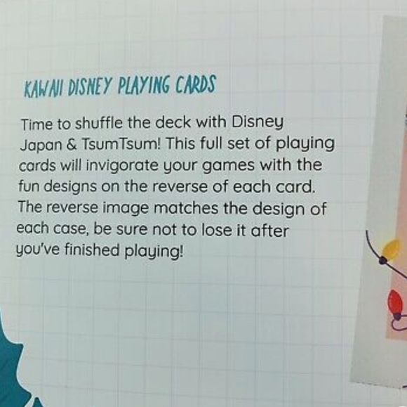 Kawaii Disney Japan Tsum Tsum Playing Cards. - Picture 7 of 7